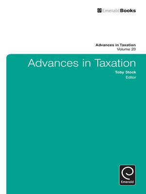 cover image of Advances in Taxation, Volume 20